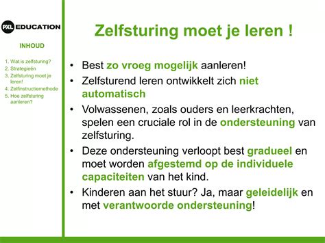zelfsturing leren