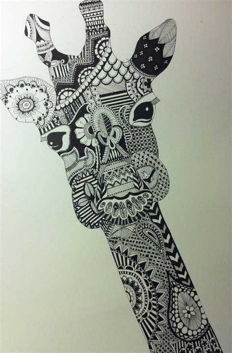 Zen Doodle Giraffe