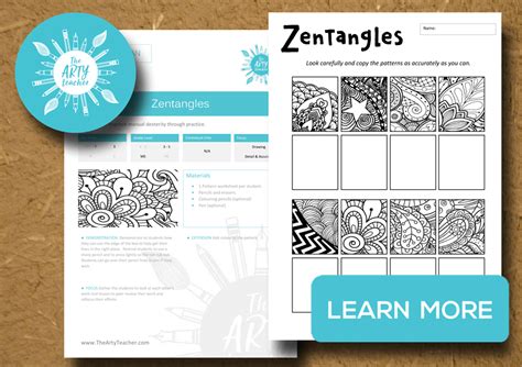 Zentangle Art Lesson Plan