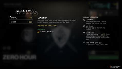 Zero Hour Legend