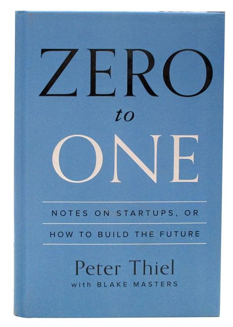 Full Download Zero To One By Peter Thiel 