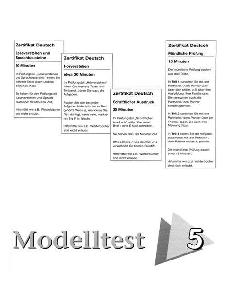 zertifikat deutsch b1 modelltest 5