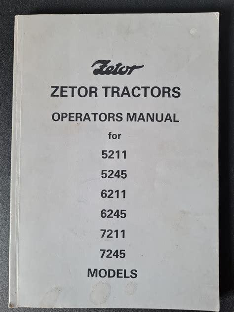 zetor 6245 tractor manual