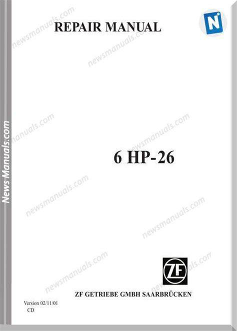 zf 6hp repair manual