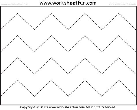 Zig Zag Template For Children