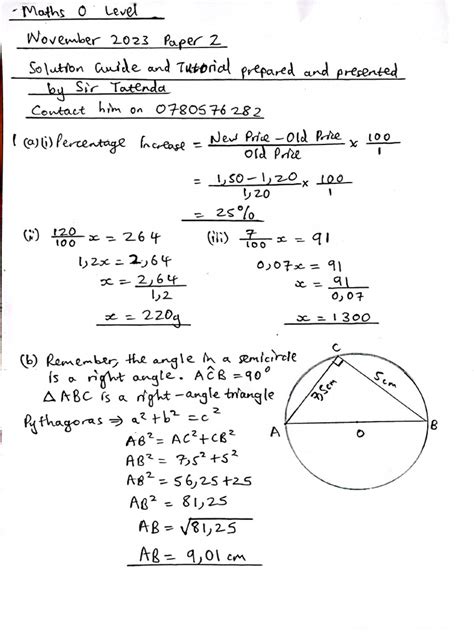 Zim Sec Maths Paper 2 2013