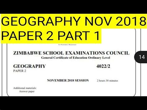 Zimsec Geography Paper 2