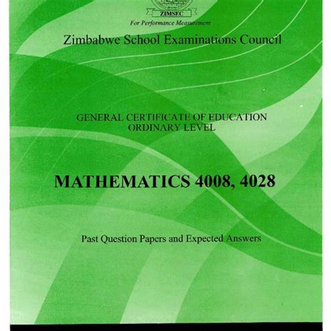 zimsec o level maths exam papers