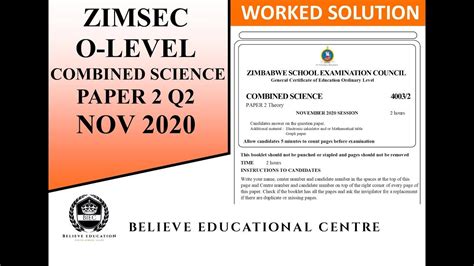 Download Zimsec O Level Combined Science Notes Pdf Download 