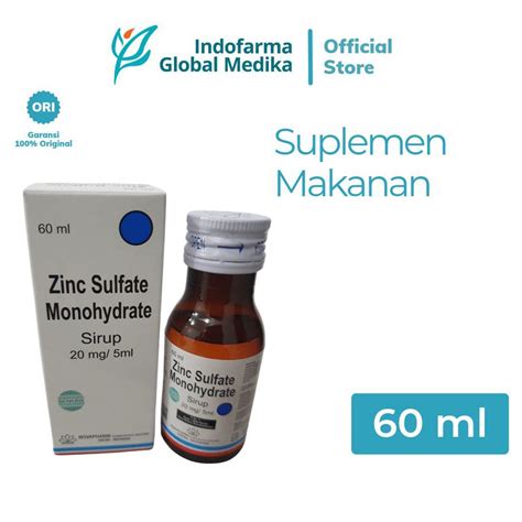 zinc sulfate monohydrate obat apa