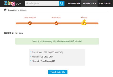 zingpay | Cng thanh ton game gii tr ZingPlay