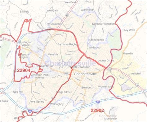zip code for charlottesville virginia