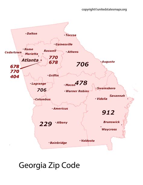 zip code for usa georgia