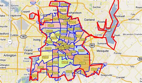 zip code from dallas texas