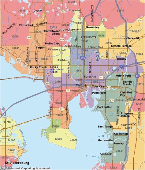 zip code to tampa florida