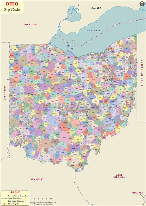 zip codes in ohio