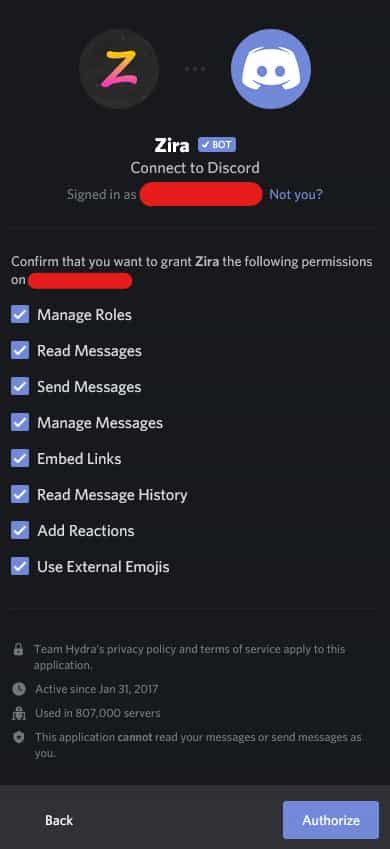 zira discord bot commands