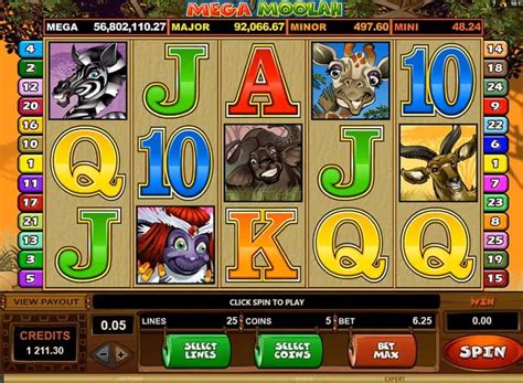 zodiac casino s mega moolah game