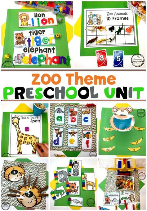 Zoo Activities For Preschool By Planning Playtime Tpt Zoo Preschool Worksheets - Zoo Preschool Worksheets