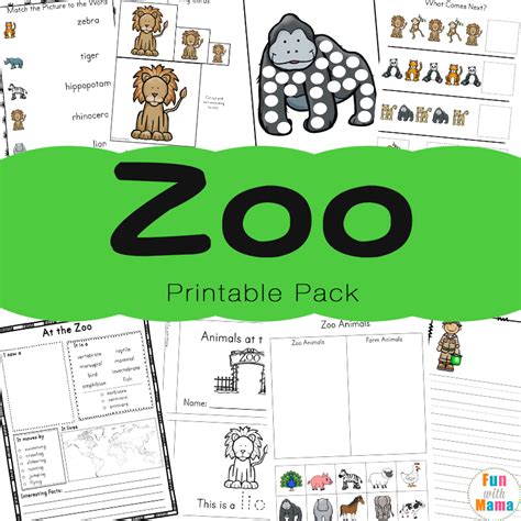 Zoo Activities For Preschool Theyu0027ll Be Wild About Math Zoo - Math Zoo