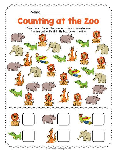 Zoo Animals Counting And Graphing Activity Twinkl Usa Math Zoo - Math Zoo