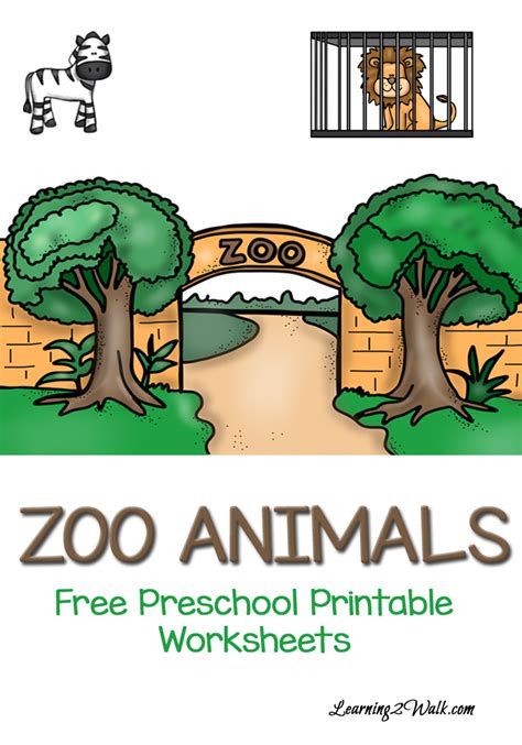 Zoo Animals Printable Worksheets And Resources Pre K Zoo Preschool Worksheets - Zoo Preschool Worksheets