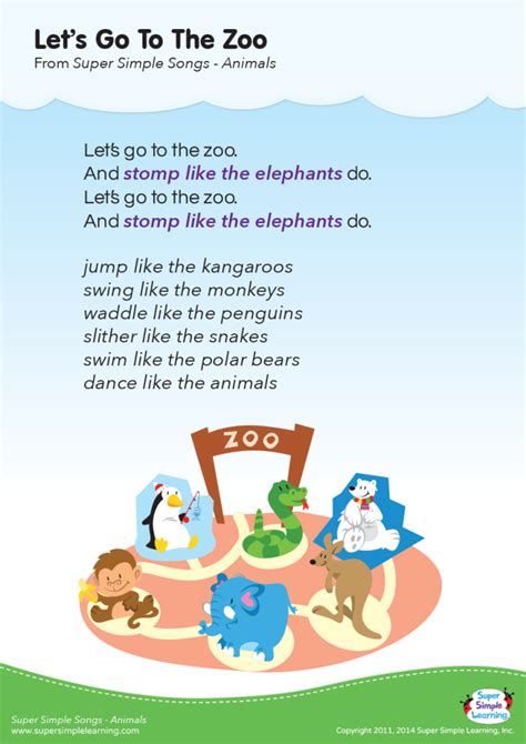 Zoo Animals Songs And Rhymes For Preschool Pre Rhymes On Animals For Kindergarten - Rhymes On Animals For Kindergarten