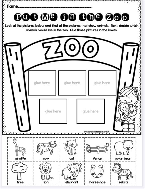 Zoo Animals Worksheets For Kindergarten Zoo Worksheet For Kindergarten - Zoo Worksheet For Kindergarten
