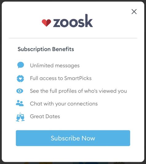 zoosk membership fees