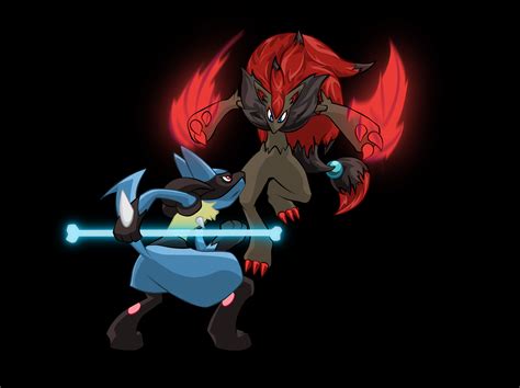 Zoroark And Lucario And Mewtwo