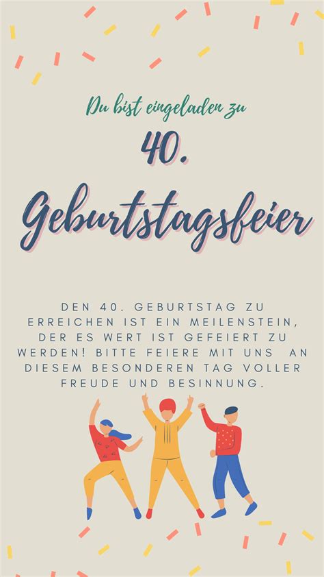 Zum 40 Geburtstagswünsche