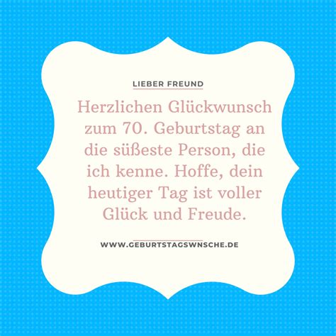 Zum 70 Geburtstagswünsche