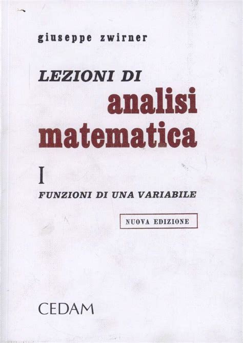 Zwirner Analisi Matematica