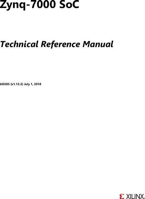 Read Online Zynq Technical Reference Manual 