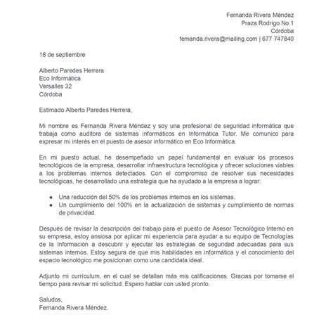 Cómo Escribir Una Carta De Presentación A Un Lugar Donde Estuvo Empleado Anteriormente